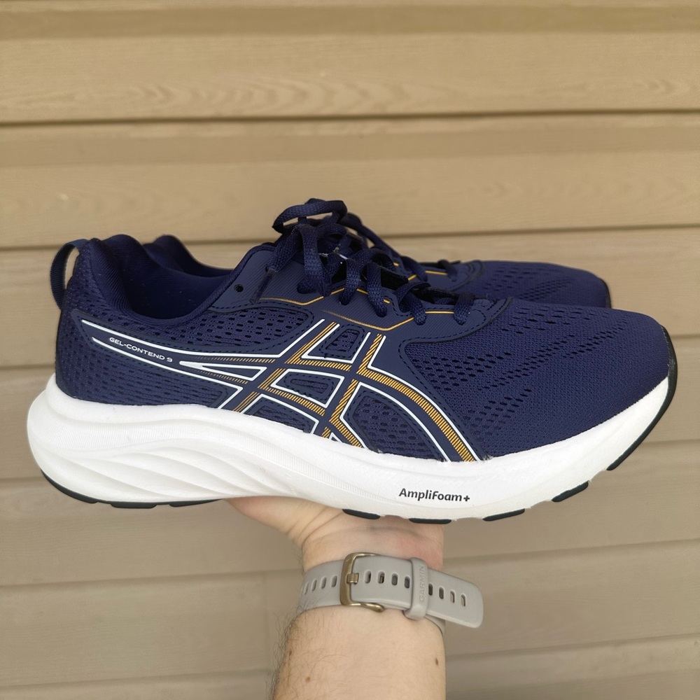 ASICS Men’s Gel Contend 9 Running Size 8.5Navy/White |1011B881-405|